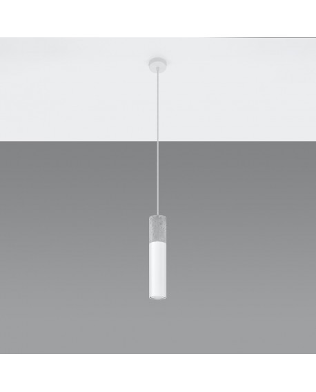 Lampa wisząca BORGIO 1 biały Sollux SL.0647
