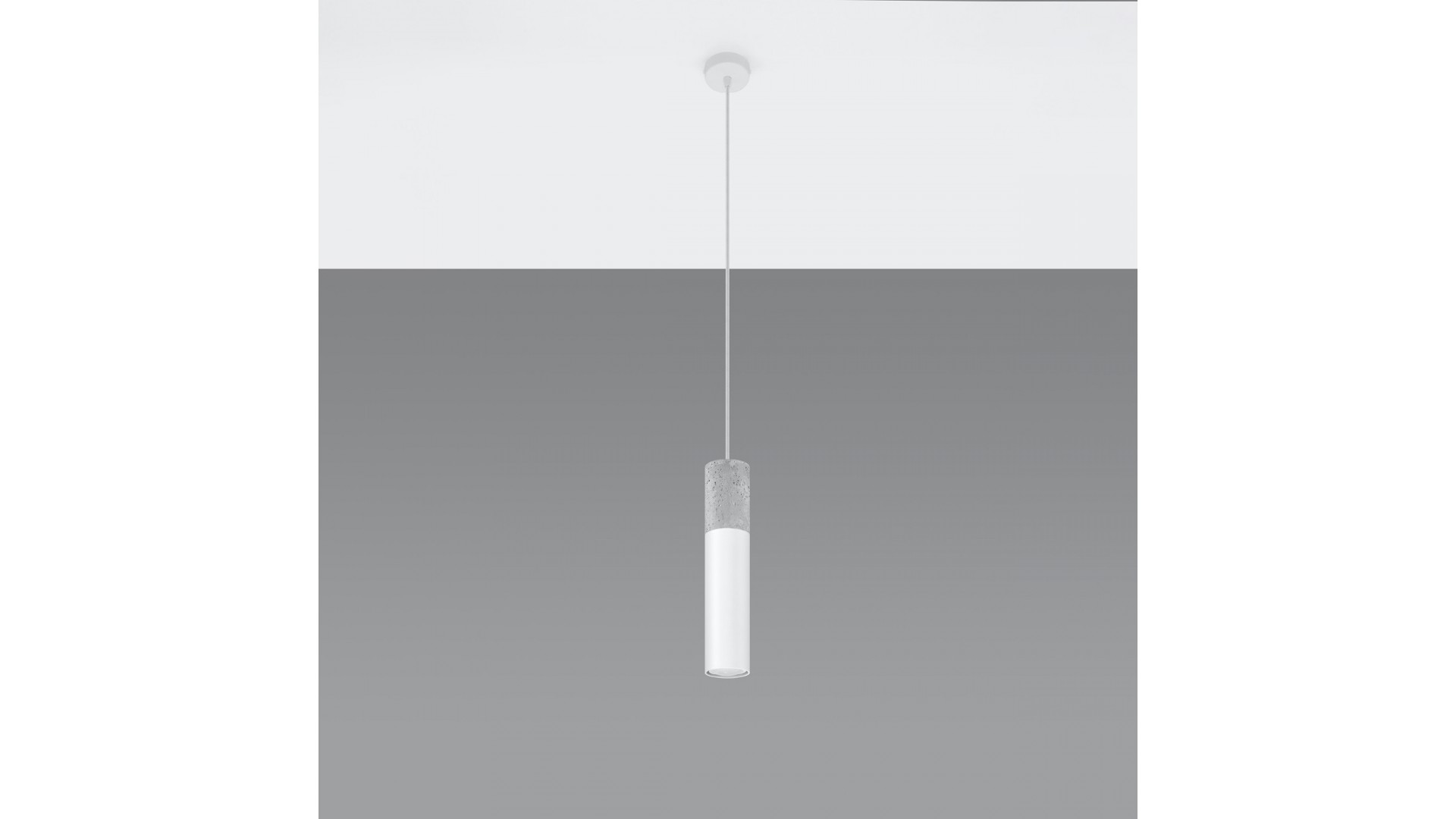 Lampa wisząca BORGIO 1 biały Sollux SL.0647
