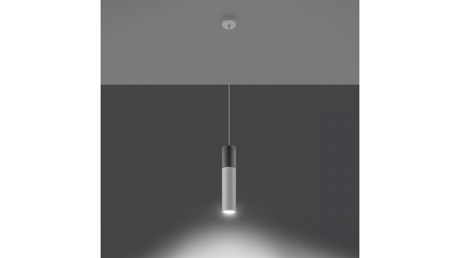 Lampa wisząca BORGIO 1 biały Sollux SL.0647