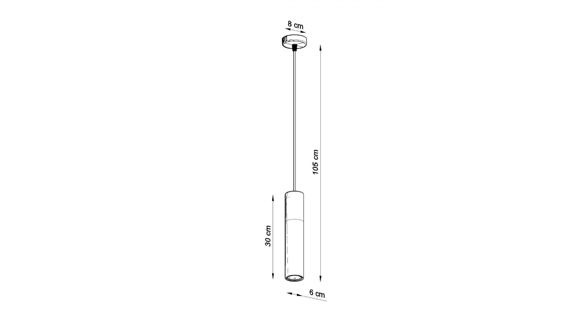 Lampa wisząca BORGIO 1 biały Sollux SL.0647