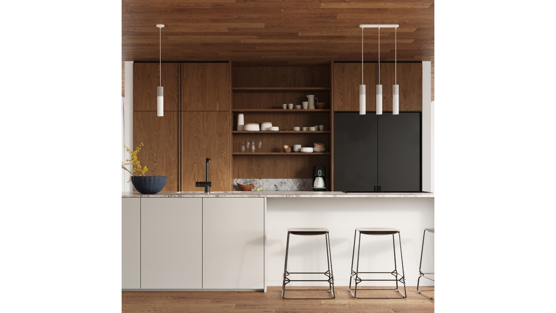 Lampa wisząca BORGIO 1 biały Sollux SL.0647