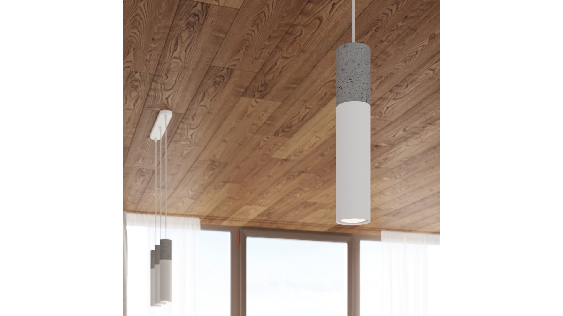 Lampa wisząca BORGIO 1 biały Sollux SL.0647