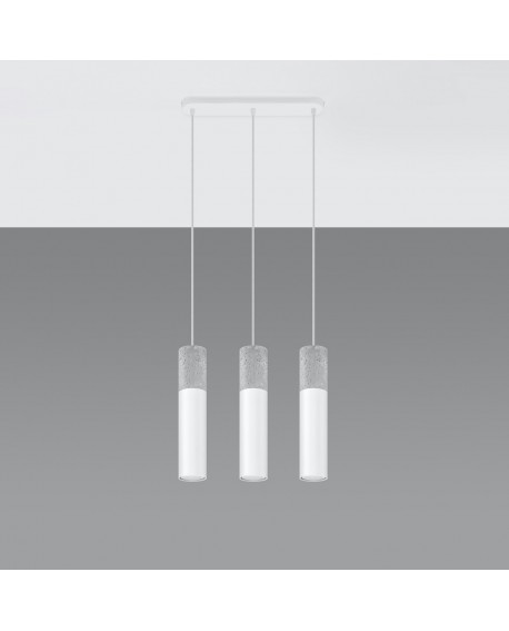 Lampa wisząca BORGIO 3L biały Sollux SL.0649