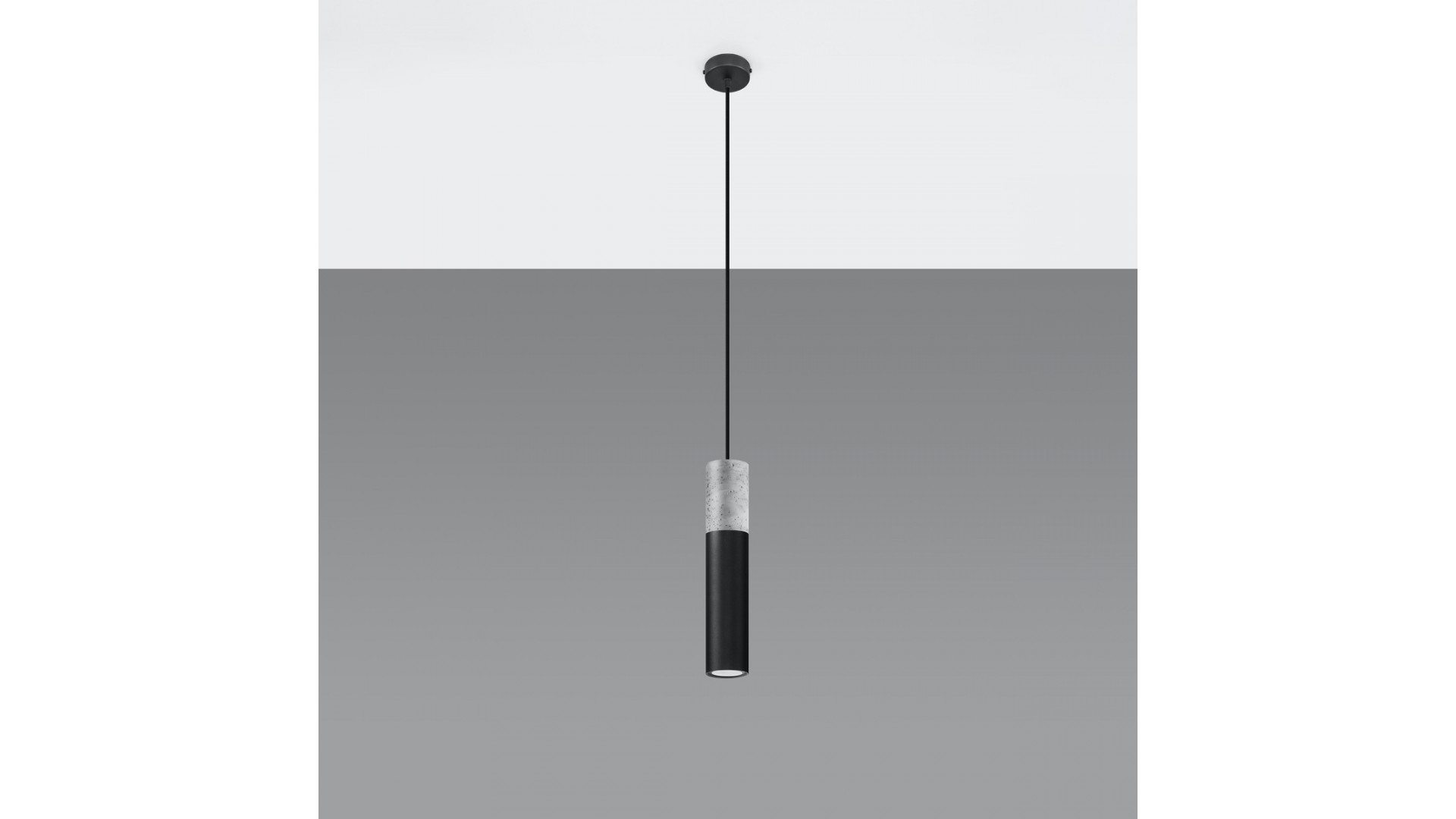 Lampa wisząca BORGIO 1 czarny Sollux SL.0650