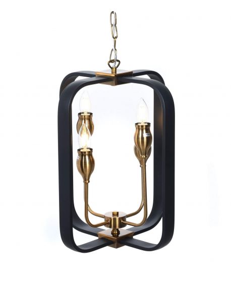 LAMPA WISZĄCA LOFT CZARNA FLORIDA W4 LUMINA DECO