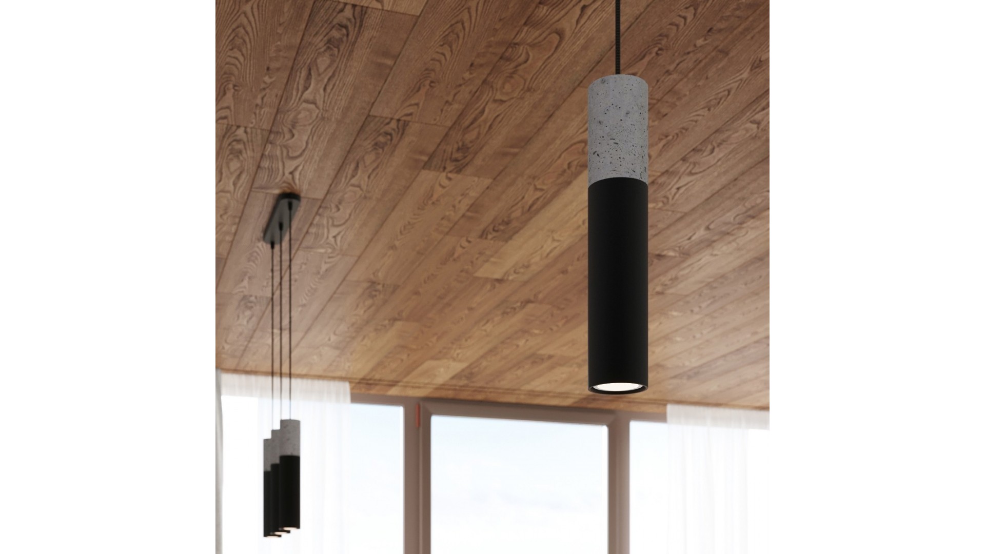 Lampa wisząca BORGIO 1 czarny Sollux SL.0650