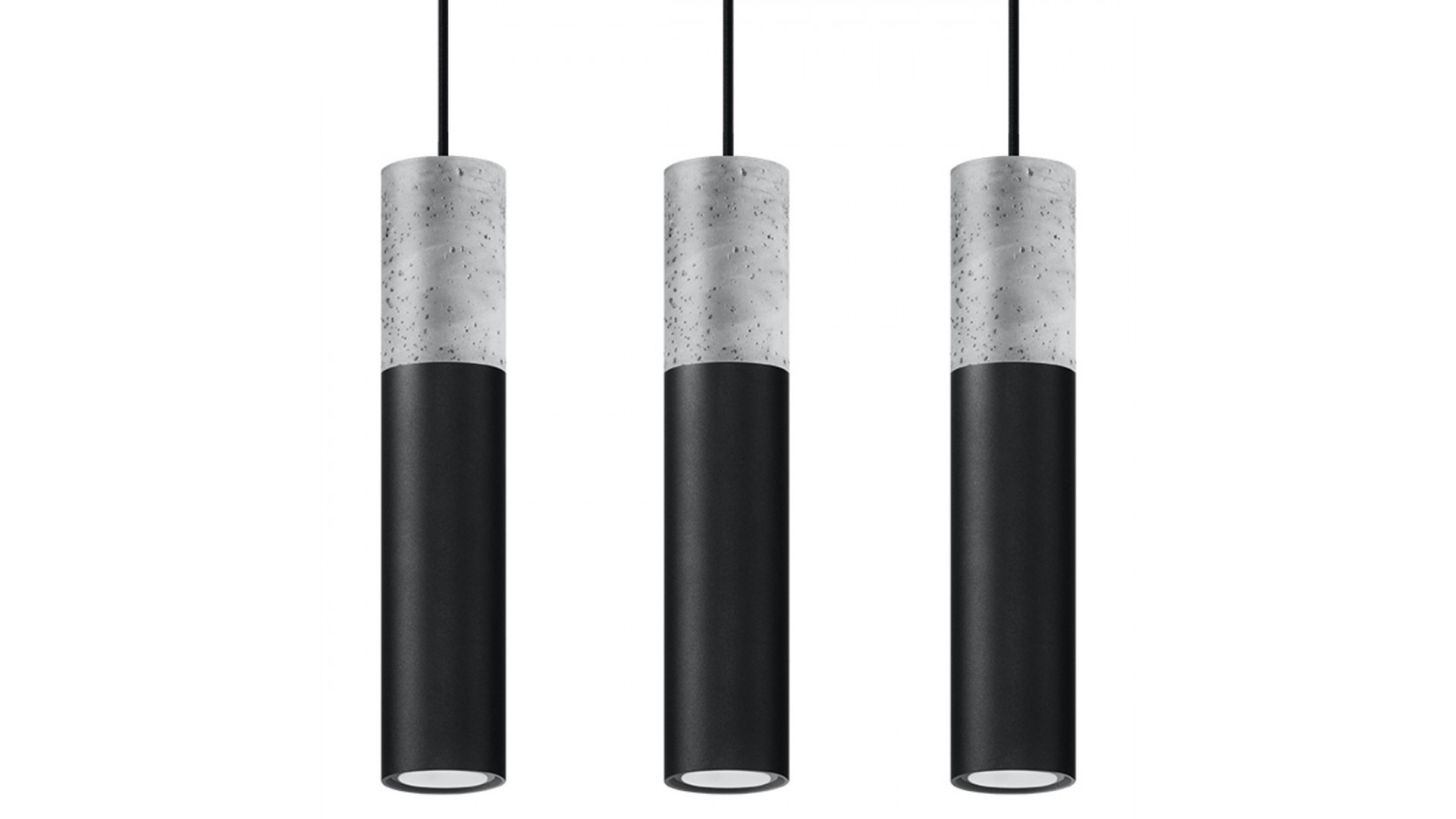 Lampa wisząca BORGIO 3L czarny Sollux SL.0652