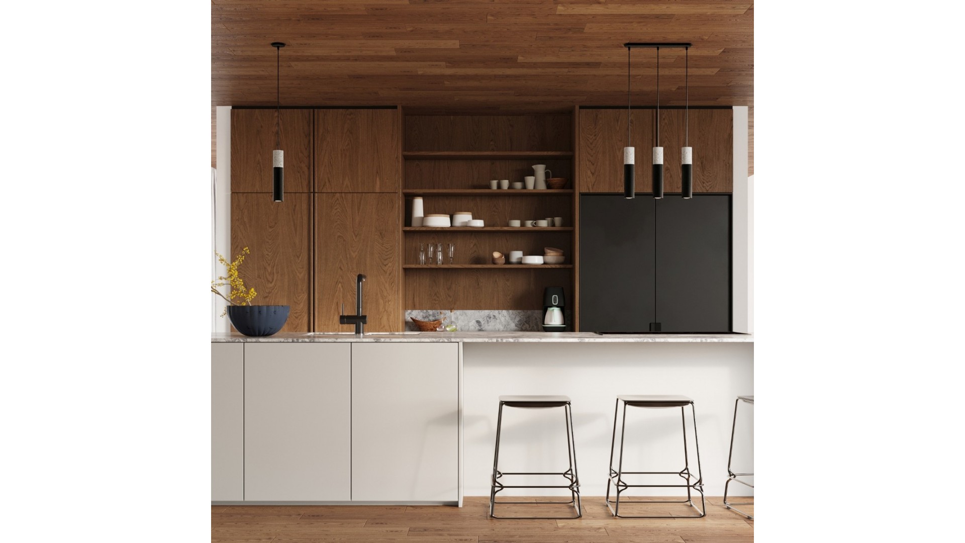 Lampa wisząca BORGIO 3L czarny Sollux SL.0652