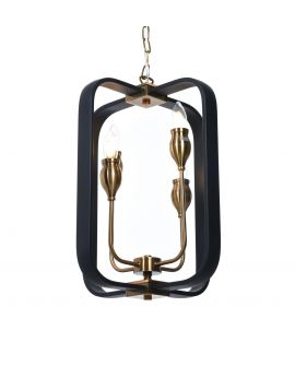 LAMPA WISZĄCA LOFT CZARNA FLORIDA W4 LUMINA DECO