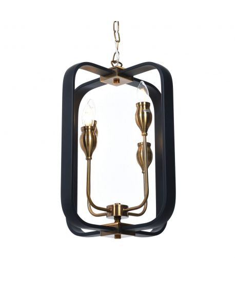 LAMPA WISZĄCA LOFT CZARNA FLORIDA W4 LUMINA DECO