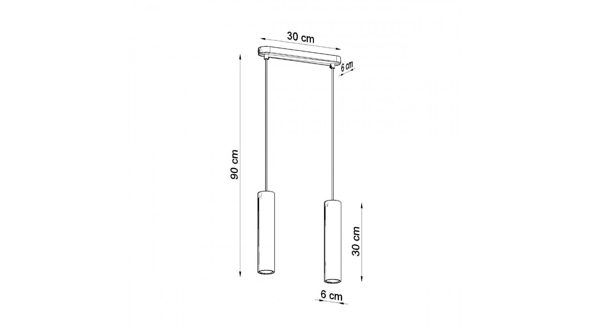 Lampa wisząca LUVO 2 Sollux SL.0654