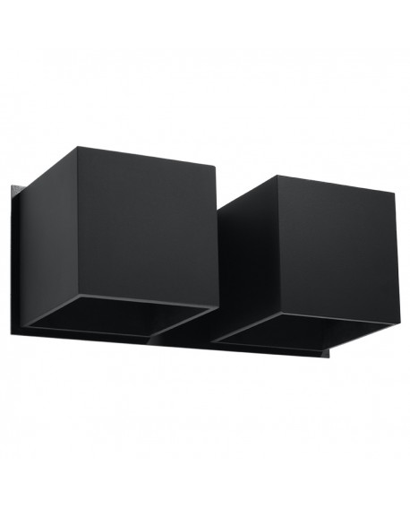 Kinkiet QUAD 2 czarny Sollux SL.0657