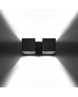 Kinkiet QUAD 2 czarny Sollux SL.0657