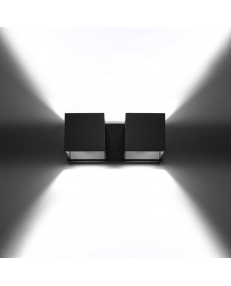 Kinkiet QUAD 2 czarny Sollux SL.0657