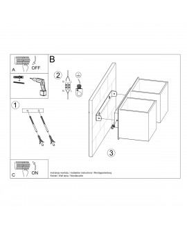Kinkiet QUAD 2 czarny Sollux SL.0657