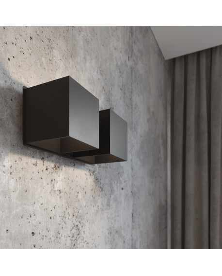 Kinkiet QUAD 2 czarny Sollux SL.0657