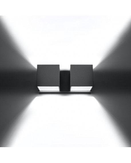 Kinkiet QUAD 2 szary Sollux SL.0658