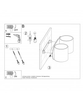 Kinkiet ORBIS 2 biały Sollux SL.0659
