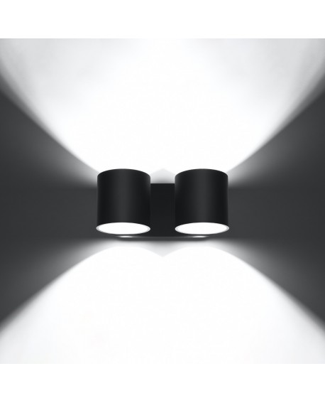 Kinkiet ORBIS 2 czarny Sollux SL.0660