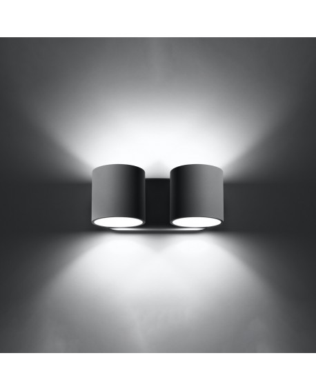 Kinkiet ORBIS 2 szary Sollux SL.0661