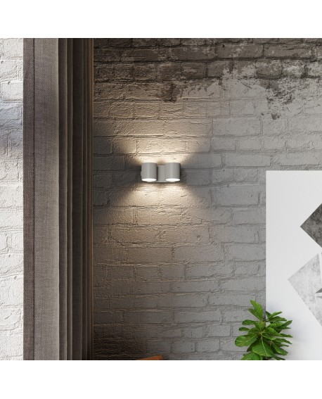 Kinkiet ORBIS 2 szary Sollux SL.0661