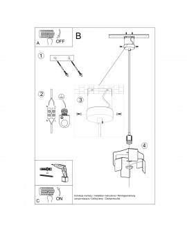 Lampa wisząca TULIP biały Sollux SL.0666