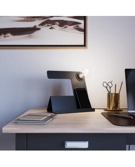 Lampa biurkowa INCLINE czarna Sollux SL.0669