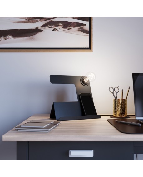 Lampa biurkowa INCLINE czarna Sollux SL.0669