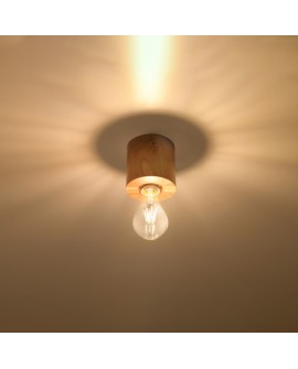 Plafon SALGADO naturalne drewno Sollux SL.0672