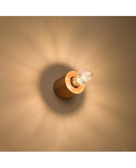 Kinkiet SALGADO naturalne drewno Sollux SL.0673