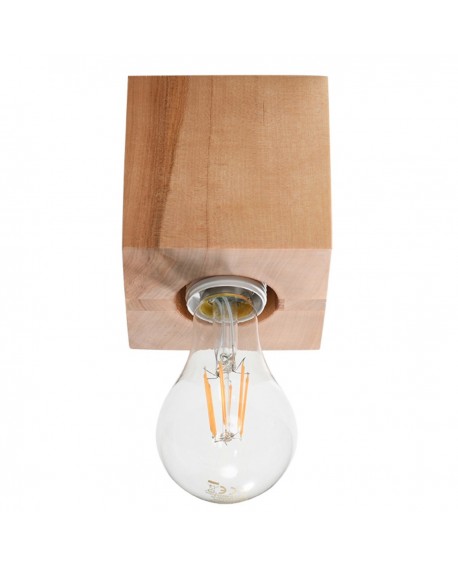 Plafon ARIZ naturalne drewno Sollux SL.0675