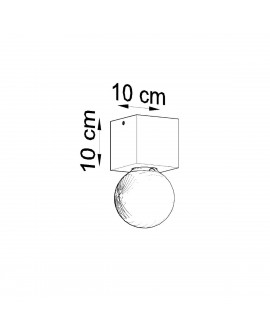 Plafon ARIZ naturalne drewno Sollux SL.0675