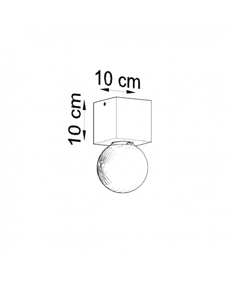 Plafon ARIZ naturalne drewno Sollux SL.0675