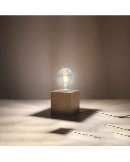 Lampa biurkowa ARIZ naturalne drewno Sollux SL.0677