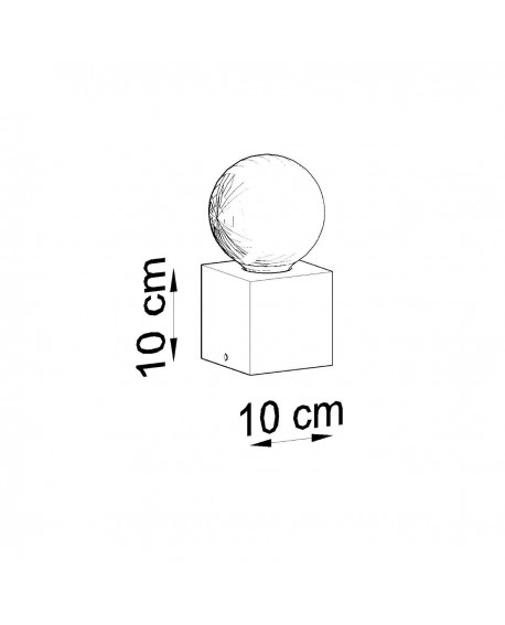 Lampa biurkowa ARIZ naturalne drewno Sollux SL.0677