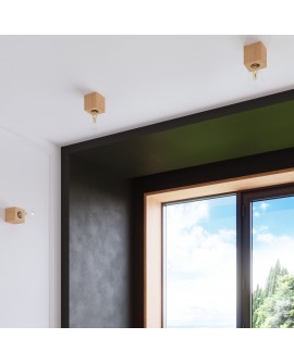 Lampa biurkowa ARIZ naturalne drewno Sollux SL.0677