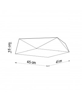Plafon HEXA 45 cekin Sollux SL.0694
