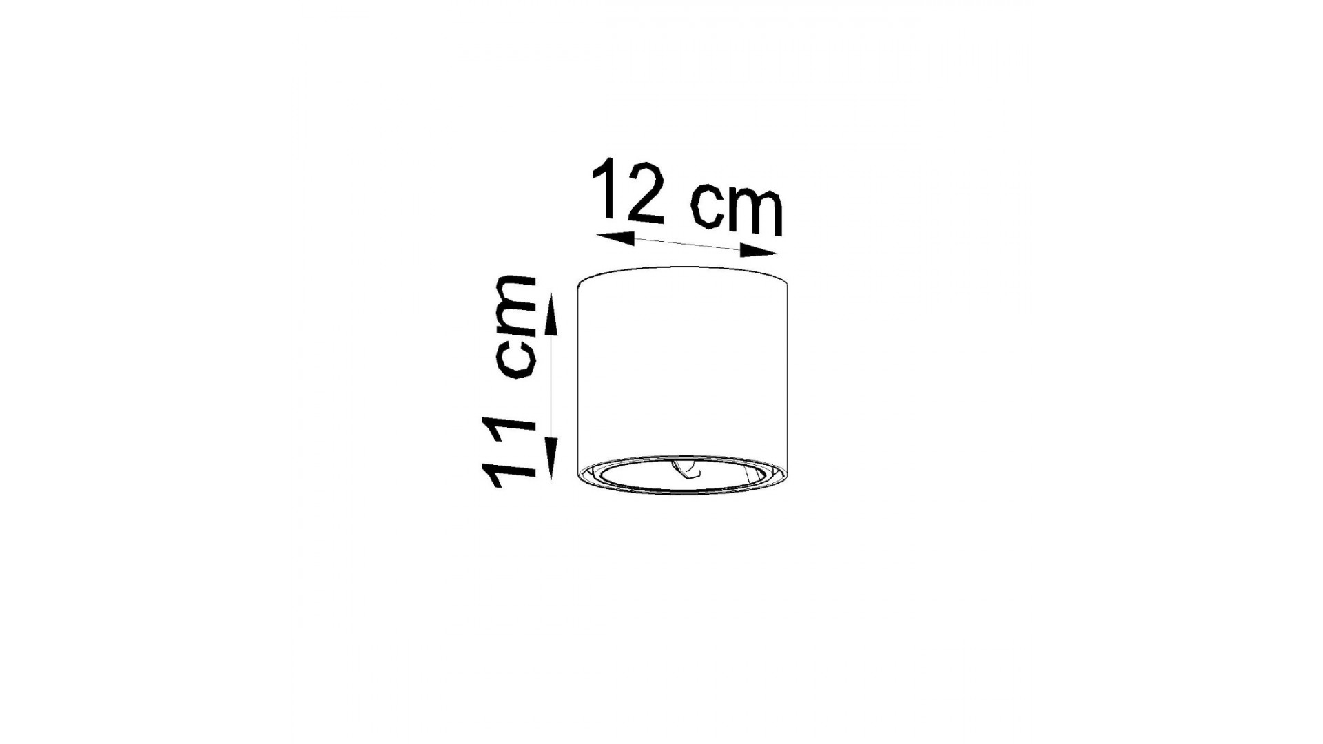 Plafon TIUBE biały Sollux SL.0695