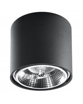 Plafon TIUBE czarny Sollux SL.0697