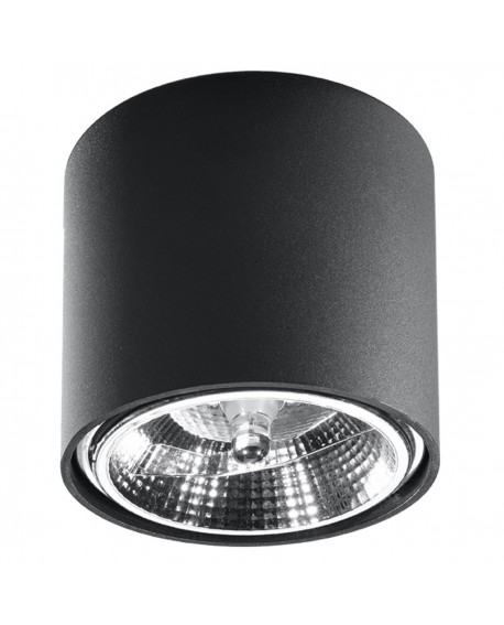 Plafon TIUBE czarny Sollux SL.0697