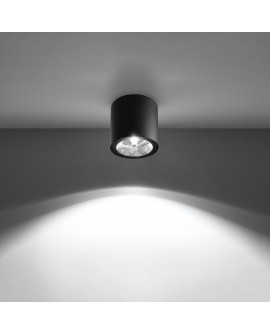 Plafon TIUBE czarny Sollux SL.0697