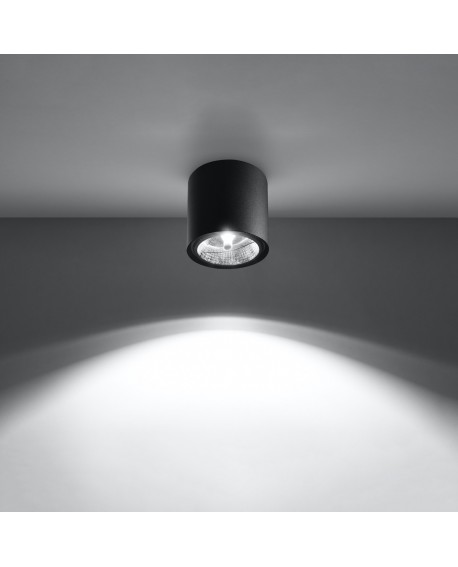 Plafon TIUBE czarny Sollux SL.0697