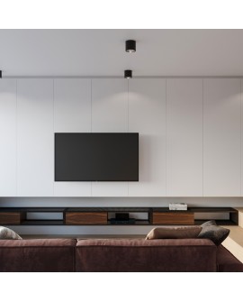 Plafon TIUBE czarny Sollux SL.0697