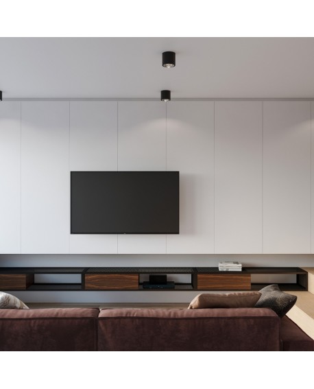 Plafon TIUBE czarny Sollux SL.0697