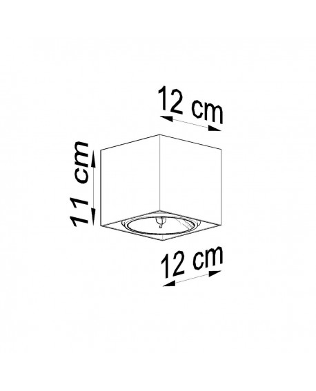 Plafon BLAKE szary Sollux SL.0699