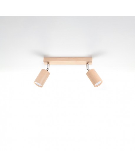 Plafon BERG 2 naturalne drewno Sollux SL.0702