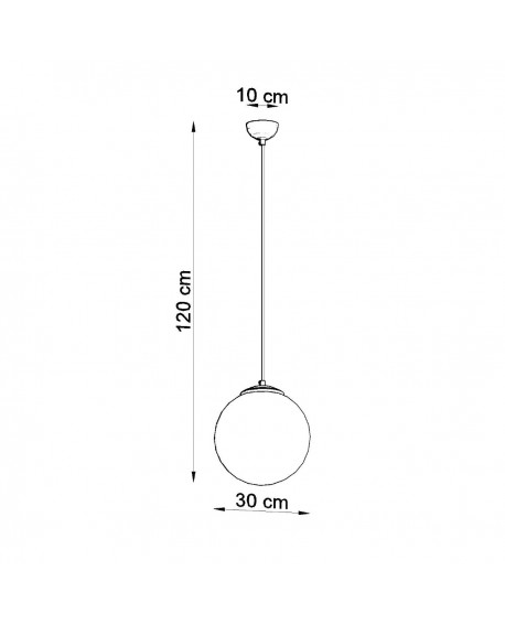Lampa wisząca UGO 30 złota Sollux SL.0716