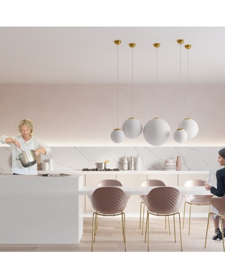 Lampa wisząca UGO 30 złota Sollux SL.0716