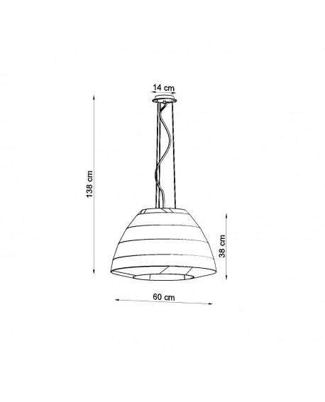 Żyrandol BELLA 60 czarny Sollux SL.0734