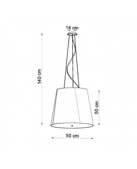 Żyrandol GENEVE 50 czarny Sollux SL.0736
